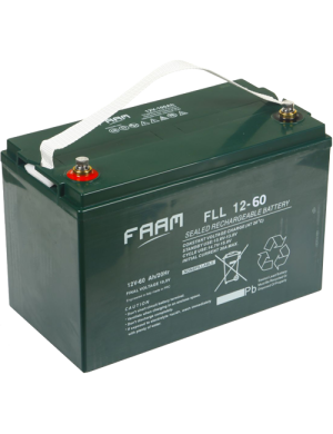 FLL12-60 SOLAR ΜΠΑΤΑΡΙΑ ΜΟΛΥΒΔΟΥ FAAM 60AH 12V