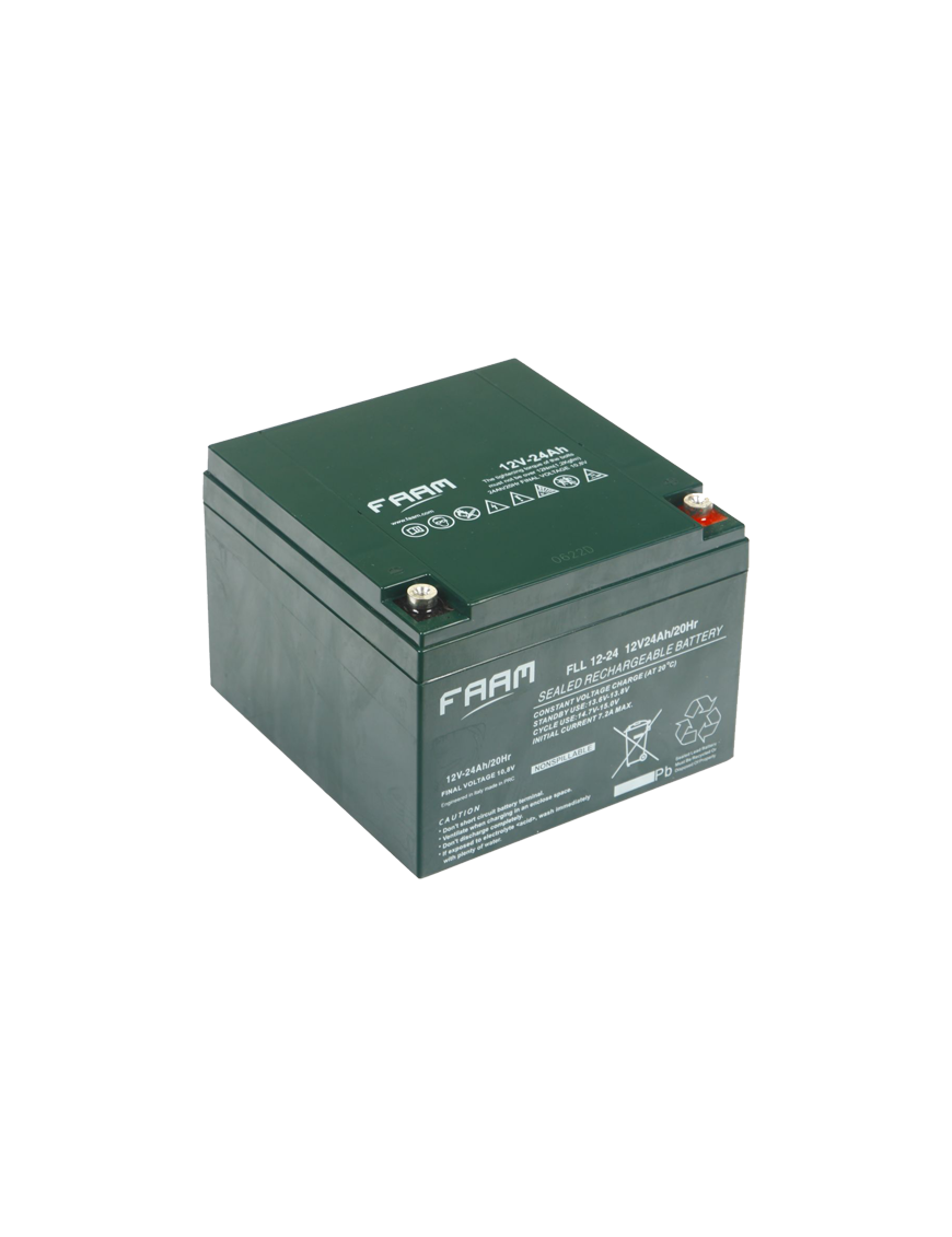FLL12-24 SOLAR ΜΠΑΤΑΡΙΑ ΜΟΛΥΒΔΟΥ FAAM 24AH 12V