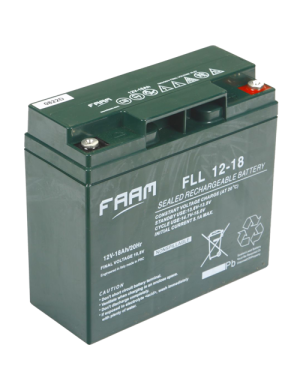 FLL12-18 SOLAR ΜΠΑΤΑΡΙΑ ΜΟΛΥΒΔΟΥ FAAM 18AH 12V