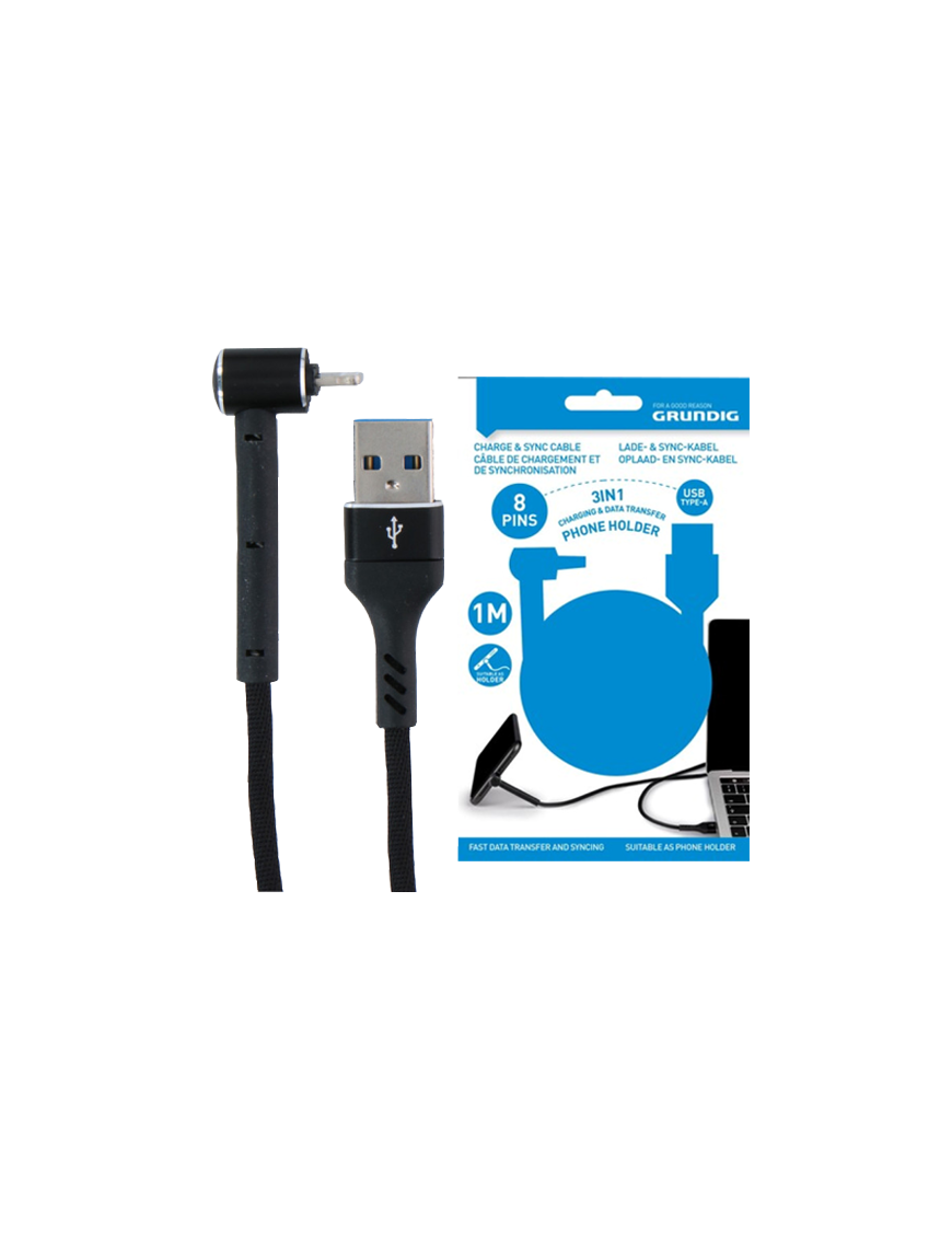 GRUNDIG-24971 ΚΑΛΩΔΙΟ USB ΣΕ LIGHTNING 1m ( ΣΥΣΚΕΥΕΣ APPLE) GRUNDIG