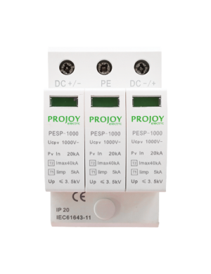 PROJOY PESP-1000 - ΑΝΤΙΚΕΡΑΥΝΙΚΟ ΓΙΑ ΦΩΤΟΒΟΛΤΑΪΚΑ DC 1000V (Τ1+Τ2) 3P PROJOY