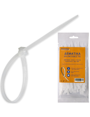 INVICTUS ΔΕΜΑΤΙΚΟ ΛΕΥΚΟ 5 x 350 mm (συσκευασία 100 τμχ) INVICTUS