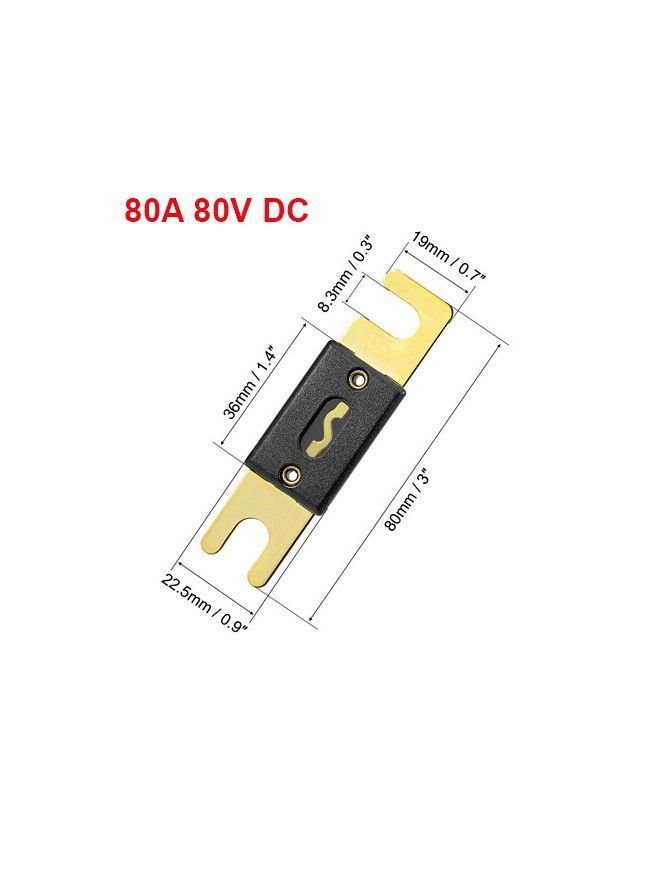 BAT-18222 ΑΣΦΑΛΕΙΑ ΜΠΑΤΑΡΙΩΝ 80Α ANL