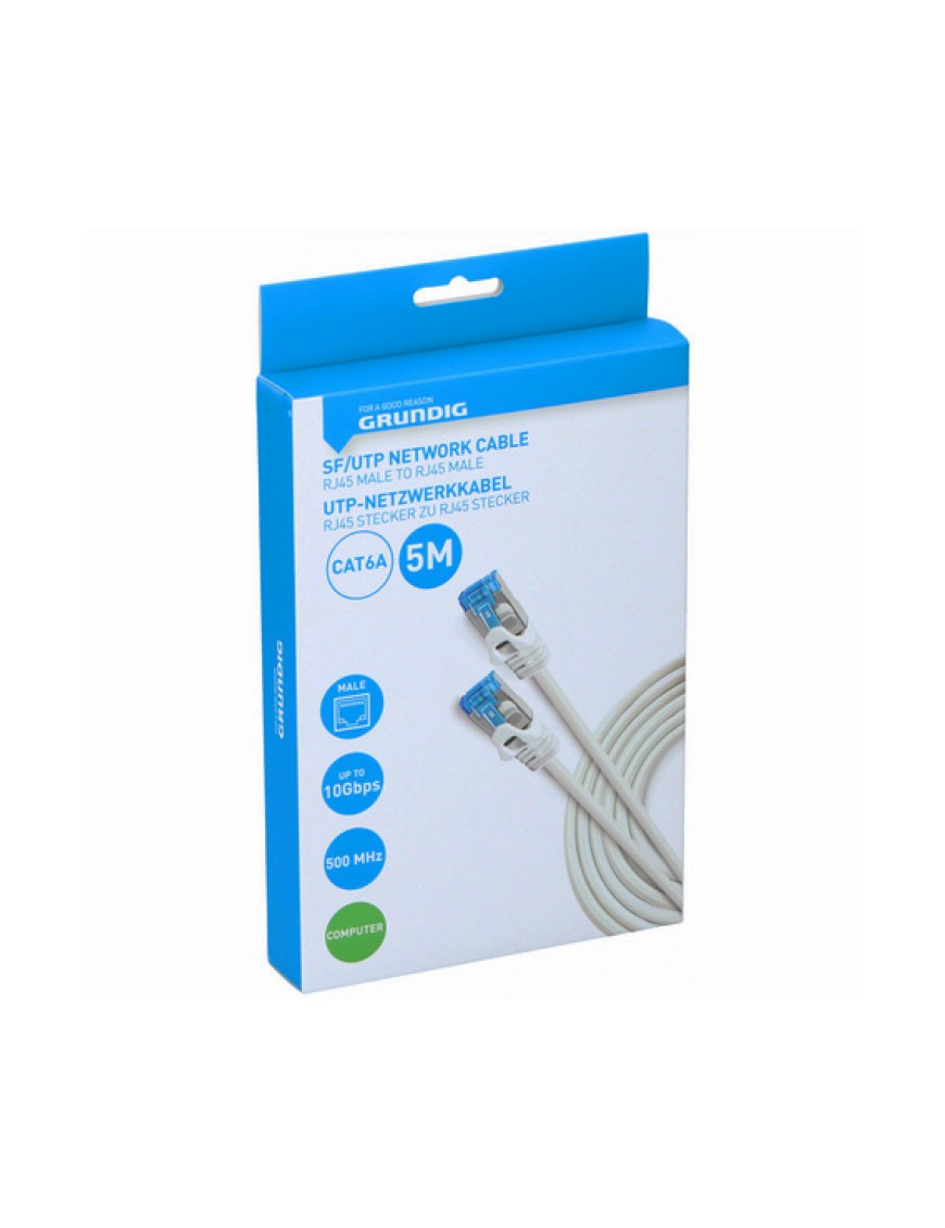 GRUNDIG-47237 ΚΑΛΩΔΙΟ ΔΙΚΤΥΟΥ UTP CAT6a 5m GRUNDIG