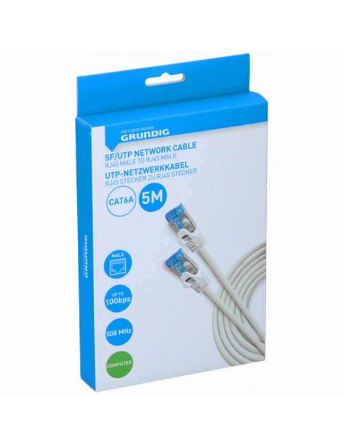 GRUNDIG-47237 ΚΑΛΩΔΙΟ ΔΙΚΤΥΟΥ UTP CAT6a 5m  GRUNDIG