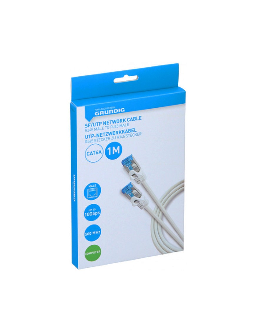 GRUNDIG-47235 ΚΑΛΩΔΙΟ ΔΙΚΤΥΟΥ UTP CAT6a 1m GRUNDIG