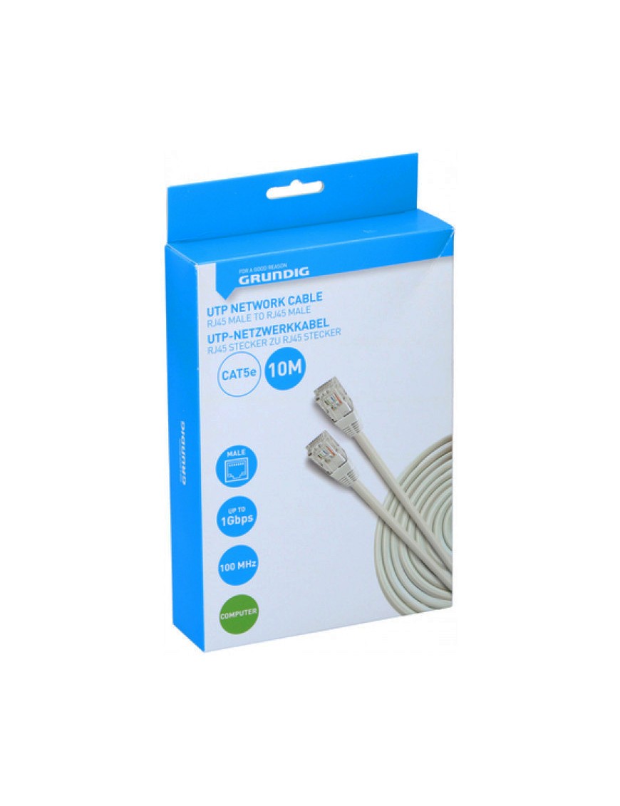 GRUNDIG-47234 ΚΑΛΩΔΙΟ ΔΙΚΤΥΟΥ UTP CAT5e 10m GRUNDIG
