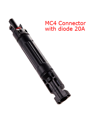 MC4-PV-FM ΒΥΣΜΑ - ΣΥΝΔΕΣΜΟΣ ΕΝΔΙΑΜΕΣΟΣ Φ/Β ΚΑΛΩΔΙΩΝ ΜΕ ΔΙΟΔΟ 20A