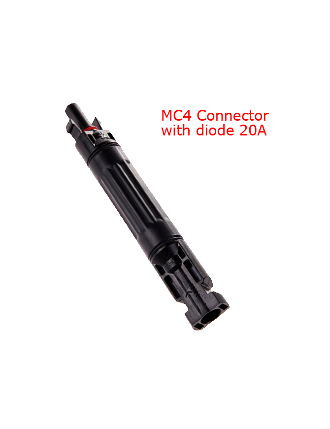 MC4-PV-FM ΒΥΣΜΑ - ΣΥΝΔΕΣΜΟΣ ΕΝΔΙΑΜΕΣΟΣ Φ/Β ΚΑΛΩΔΙΩΝ ΜΕ ΔΙΟΔΟ 20A