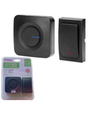 INVICTUS INV-007K ΑΣΥΡΜΑΤΟ ΚΟΥΔΟΥΝΙ ΜΕ ΜΠΟΥΤΟΝ ΧΩΡΙΣ ΜΠΑΤΑΡΙΑ