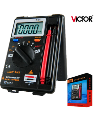VICTOR VC-921 ΨΗΦΙΑΚΟ ΠΟΛΥΜΕΤΡΟ TRUE RMS ΜΕ ΜΙΚΡΟ ΠΑΧΟΣ ΚΑΙ ΚΑΠΑΚΙ VICTOR