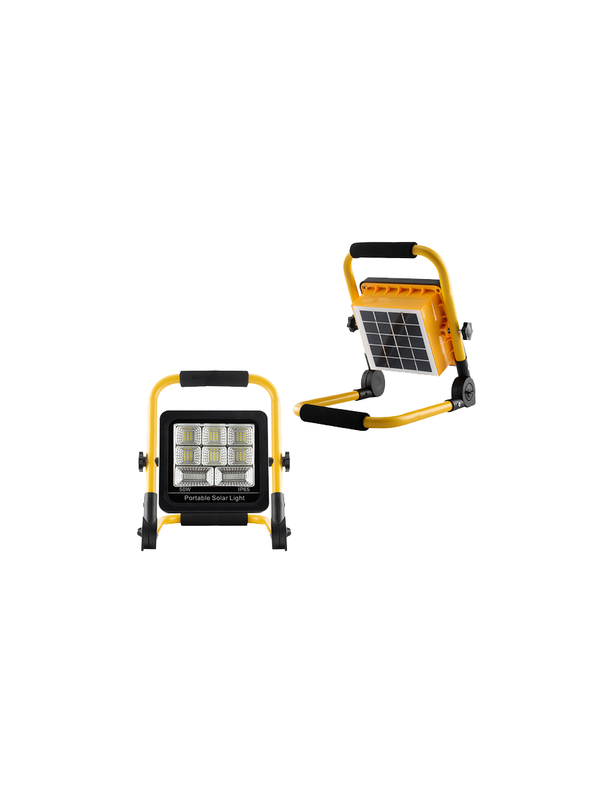 HSL-2350-50W ΦΟΡΗΤΟΣ ΗΛΙΑΚΟΣ ΠΡΟΒΟΛΕΑΣ LED INVICTUS SOLAR POWER