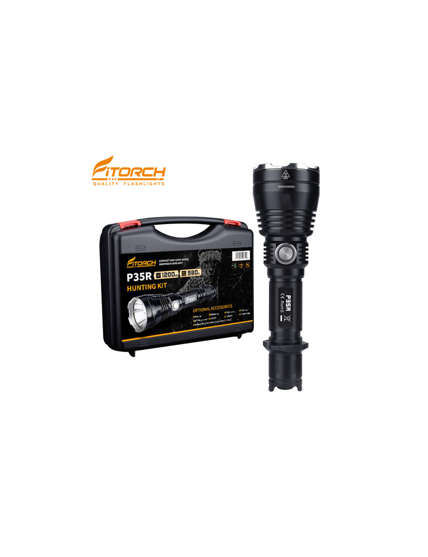 FITORCH P35R-C ΦΑΚΟΣ LED 1200lm ΥΨΗΛΗΣ ΑΠΟΔΟΣΗΣ ΣΕ ΒΑΛΙΤΣΑΚΙ ΜΕΤΑΦΟΡΑΣ FITORCH