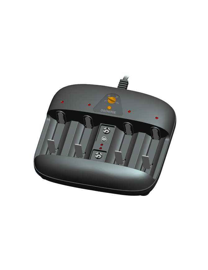 MINWA MW-AA02V-6U ΦΟΡΤΙΣΤΗΣ ΜΠΑΤΑΡΙΩΝ AA/AAA/C/D/9V ΜΕ 4 ΚΑΝΑΛΙΑ  MINWA