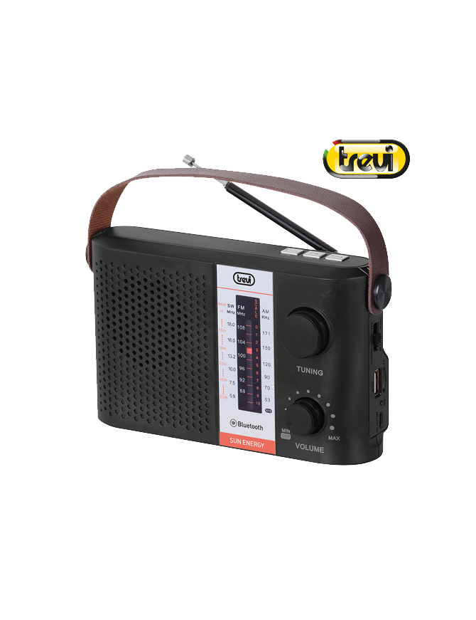 TREVI RA 7F25 BT MINI ΗΛΙΑΚΟ ΡΑΔΙΟΦΩΝΑΚΙ ΜΑΥΡΟ TREVI