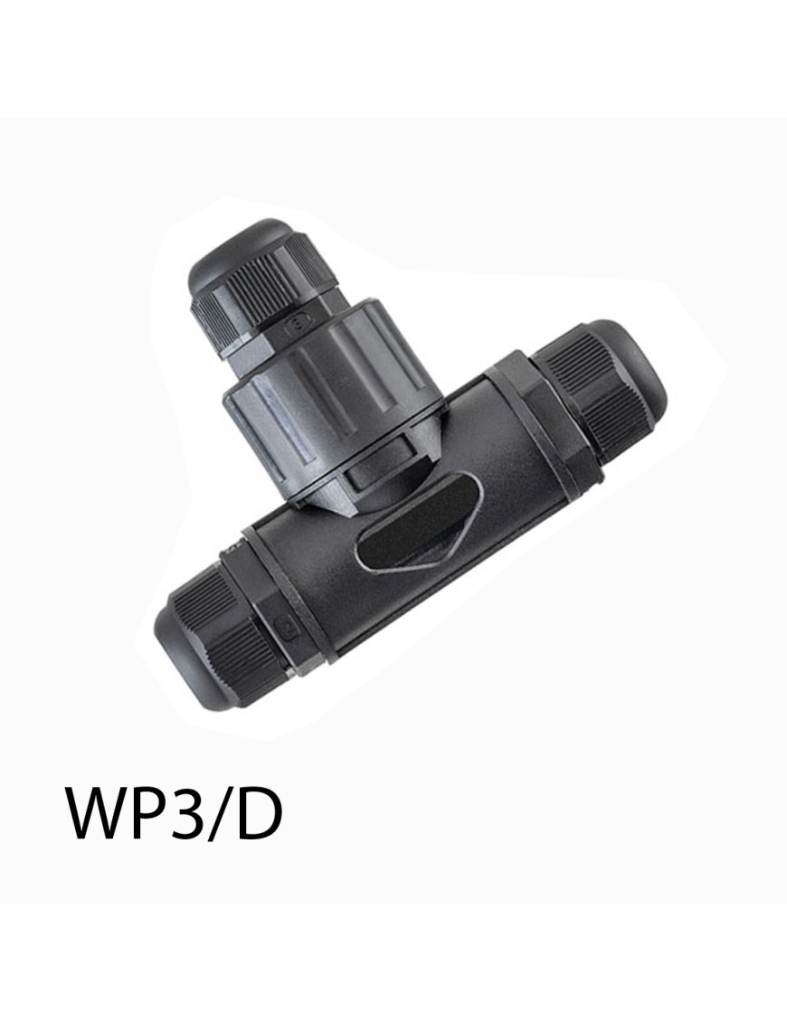TEKOX WP3/D ΣΥΝΔΕΣΜΟΣ ΤΑΦ -ΣΤΕΓΑΝΟΣ IP68- 3P 24A- Ø0,5-1,5mm
