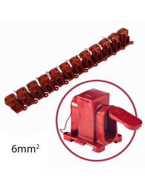 ΚΥΠΑΡΙΣΣΑΚΙ ΚΟΚΚΙΝΟ TEKOX - ΣΥΝΔΕΣΜΟΣ ΑΣΦΑΛΕΙΑΣ ( ΚΛΕΜΜΑ ΜΕ ΒΙΔΑ ) BD-6 12P/41A 6mm