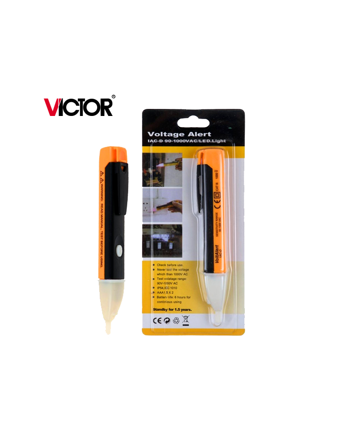 VICTOR VC-230 - ΟΡΓΑΝΟ ΑΝΙΧΝΕΥΣΗΣ ΤΑΣΗΣ AC ΣΕ ΚΑΛΩΔΙΟ ( VOLTAGE ALERT ) VICTOR