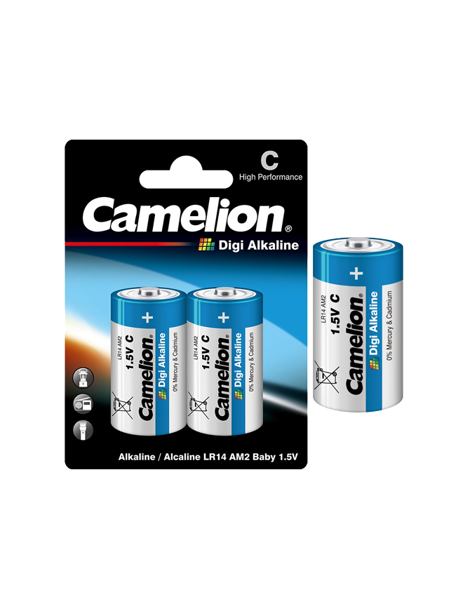 LR14-BP2DG ΜΠΑΤΑΡΙΑ CAMELION DIGI ΕΝΙΣΧΥΜΕΝΗ ΑΛΚΑΛΙΚΗ C CAMELION