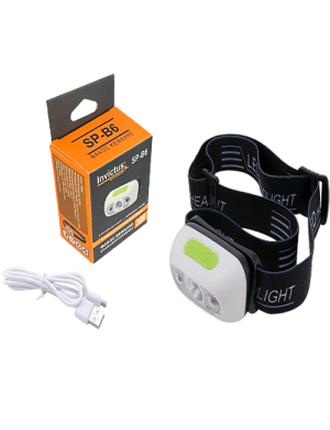 INVICTUS SP-B6 ΕΠΑΝΑΦΟΡΤΙΖΟΜΕΝΟΣ ΦΑΚΟΣ ΚΕΦΑΛΗΣ LED ΑΔΙΑΒΡΟΧΟΣ ΜΕ USB SPERAS