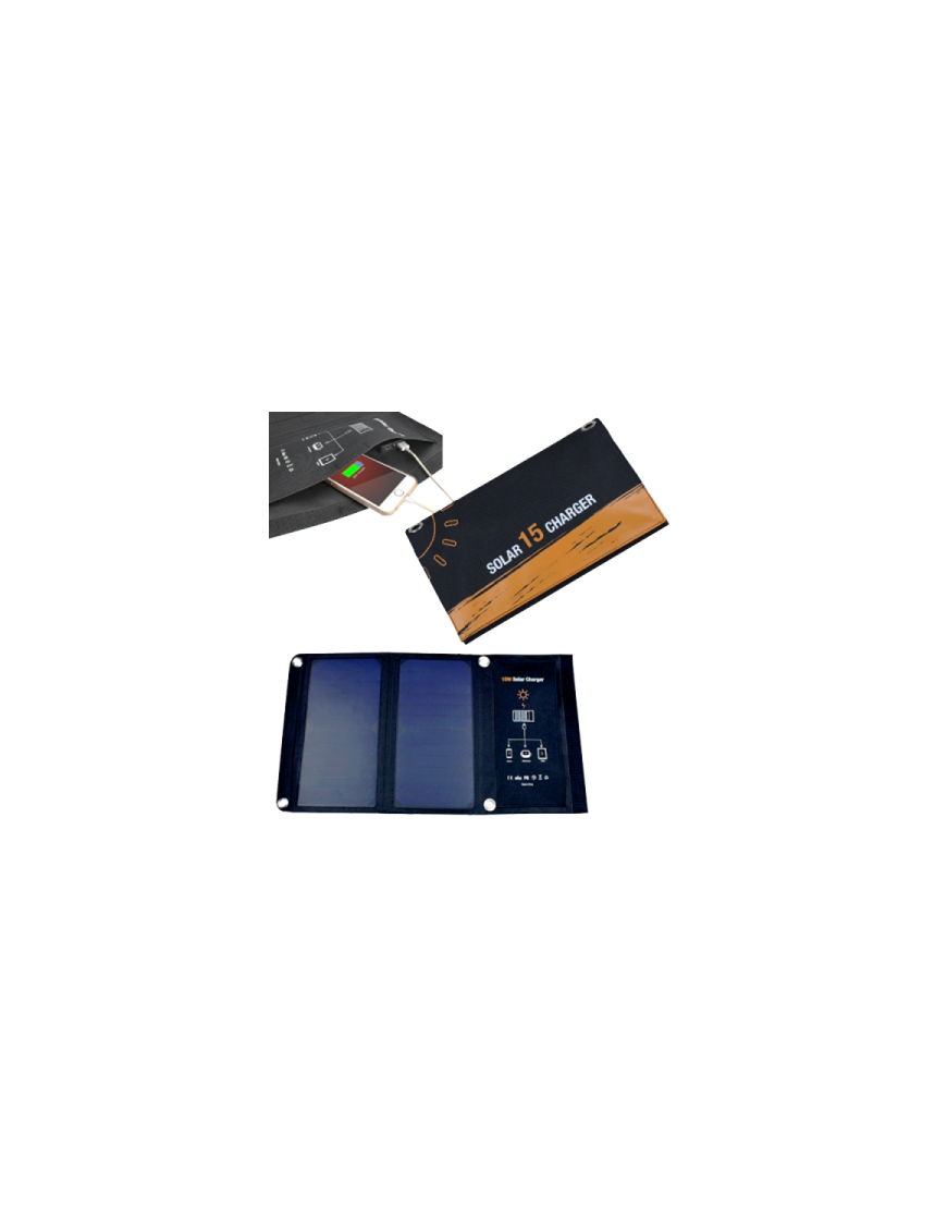 INVICTUS SRUSB-15 ΗΛΙΑΚΟΣ ΦΟΡΤΙΣΤΗΣ ΜΕ USB 15W INVICTUS SOLAR POWER