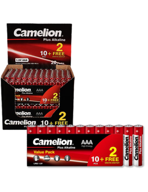 LR03 SP12 ΜΠΑΤΑΡΙΑ CAMELION ΑΛΚΑΛΙΚΗ AAA 10+2 CAMELION