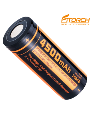FITORCH C450 26650-4500mAH ΜΠΑΤΑΡΙΑ ΛΙΘΙΟΥ FITORCH