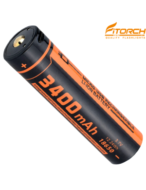 FITORCH UC34R 18650-3400mAH ΜΠΑΤΑΡΙΑ ΛΙΘΙΟΥ ΜΕ USB FITORCH