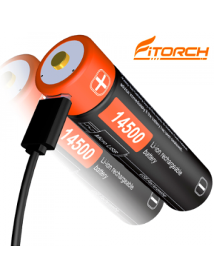FITORCH UC14R 14500-750mAH ΜΠΑΤΑΡΙΑ ΛΙΘΙΟΥ ΜΕ USB FITORCH