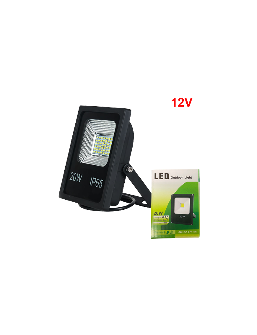 FLS20W-DW ΠΡΟΒΟΛΕΑΣ LED 12V 20W 6000K