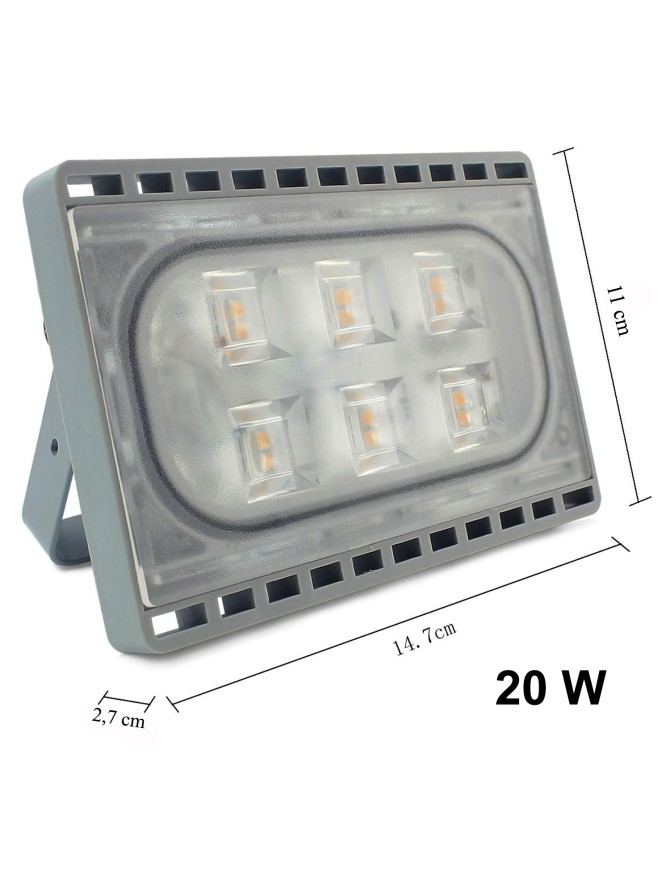 FLU20W-DW ΠΡΟΒΟΛΕΑΣ LED 230V 20W 6000K