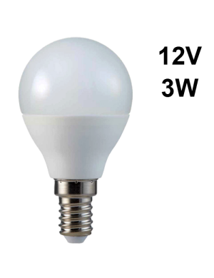 BU001-3W-DW-12V-E14 ΛΑΜΠΑ LED 12V 3W 6000K