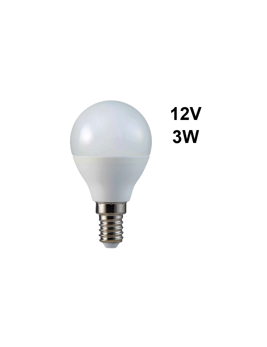 BU001-3W-DW-12V-E14 ΛΑΜΠΑ LED 12V 3W 6000K