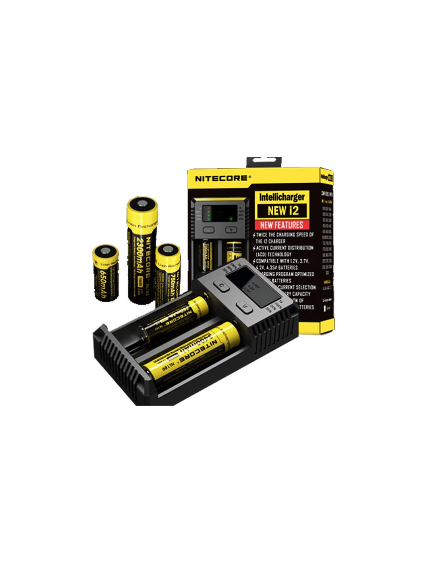 NITECORE i2 ΔΙΠΛΟΣ ΦΟΡΤΙΣΤΗΣ ΜΠΑΤΑΡΙΩΝ ΛΙΘΙΟΥ 18650 - Ni-Mh