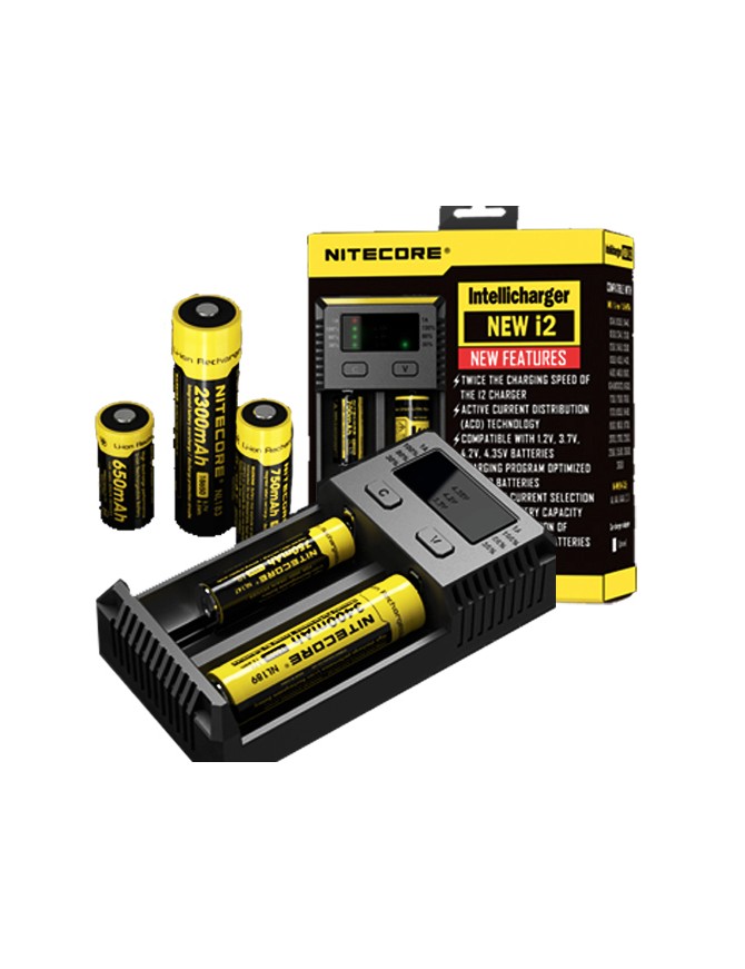 NITECORE i2 ΔΙΠΛΟΣ ΦΟΡΤΙΣΤΗΣ ΜΠΑΤΑΡΙΩΝ ΛΙΘΙΟΥ 18650 - Ni-Mh