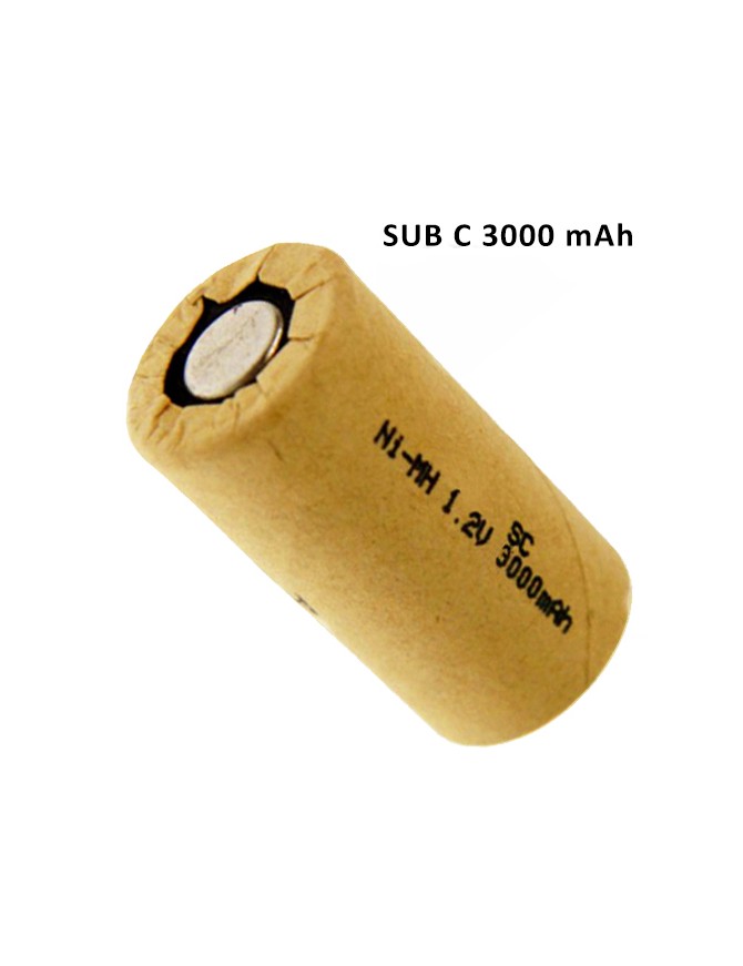 NI MH 3000mAh SUB C ΜΠΑΤΑΡΙΑ ΕΠΑΝΑΦΟΡΤΙΖΟΜΕΝΗ TC BATTERY