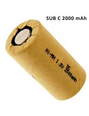 NI MH 2000mAh SUB C ΜΠΑΤΑΡΙΑ ΕΠΑΝΑΦΟΡΤΙΖΟΜΕΝΗ TC BATTERY