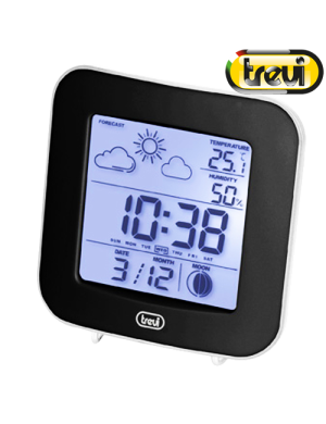 TREVI ME 3106 ΨΗΦΙΑΚΟΣ ΜΕΤΕΩΡΟΛΟΓΙΚΟΣ ΣΤΑΘΜΟΣ ΞΥΠΝΗΤΗΡΙ ΜΑΥΡΟ TREVI