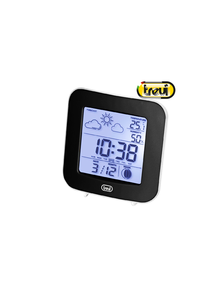 TREVI ME 3106 ΨΗΦΙΑΚΟΣ ΜΕΤΕΩΡΟΛΟΓΙΚΟΣ ΣΤΑΘΜΟΣ ΞΥΠΝΗΤΗΡΙ ΜΑΥΡΟ TREVI