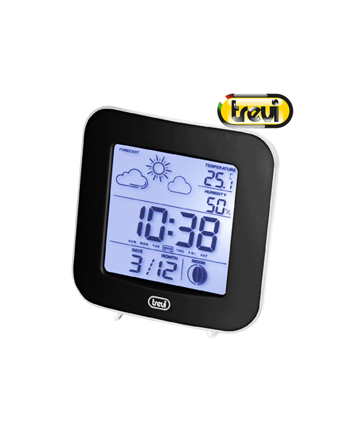 TREVI ME 3106 ΨΗΦΙΑΚΟΣ ΜΕΤΕΩΡΟΛΟΓΙΚΟΣ ΣΤΑΘΜΟΣ ΞΥΠΝΗΤΗΡΙ ΜΑΥΡΟ TREVI