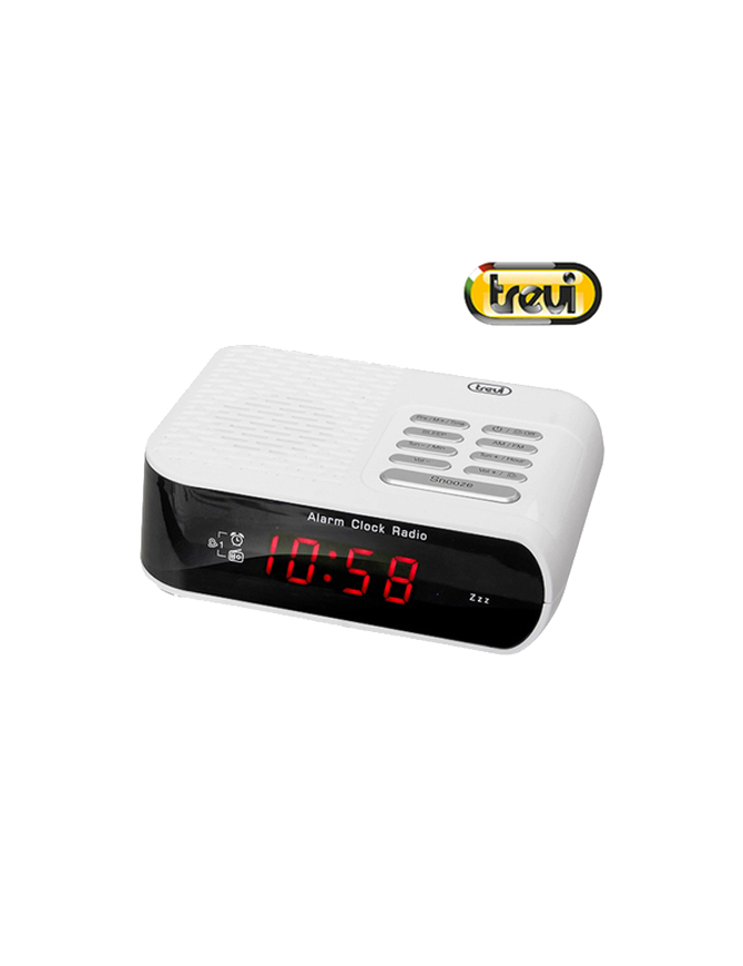 TREVI RC 827 D ΨΗΦΙΑΚΟ ΞΥΠΝΗΤΗΡΙ ΡΑΔΙΟΦΩΝΟ ΑΣΠΡΟ TREVI