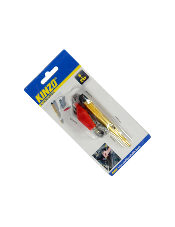 KINZO-48582 ΔΟΚΙΜΑΣΤΙΚΟ DC 6-24V  ΜΕ ΛΑΜΠΑΚΙ (04445)  KINZO