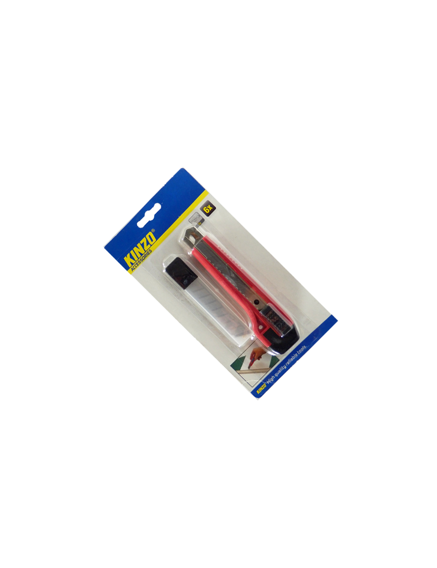 KINZO-79497 ΜΑΧΑΙΡΙ ΜΕ ΣΥΡΟΜΕΝΗ ΛΕΠΙΔΑ 18mm KINZO