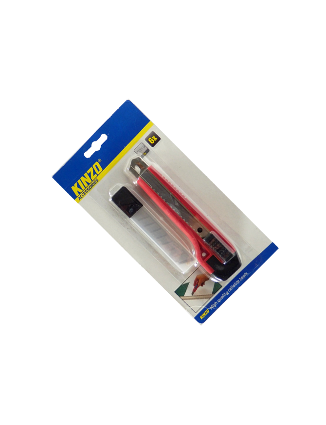 KINZO-79497 ΜΑΧΑΙΡΙ ΜΕ ΣΥΡΟΜΕΝΗ ΛΕΠΙΔΑ 18mm KINZO