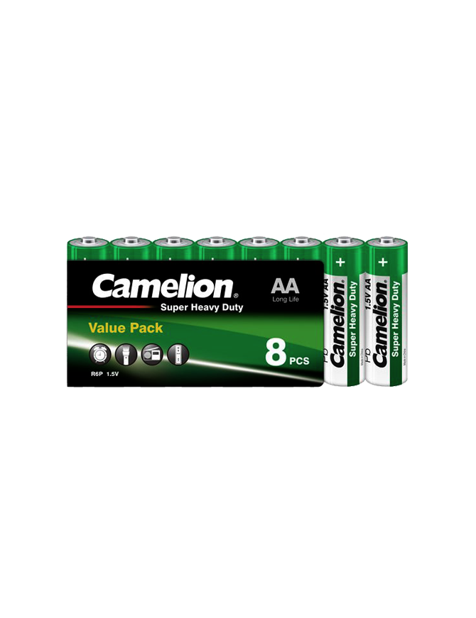 R06P-SP8G MIGNON ΜΠΑΤΑΡΙΑ CAMELION SUPER HEAVY DUTY AA CAMELION