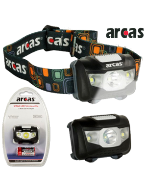 ARCAS ARC-5W-HEADLIGHT ΦΑΚΟΣ ΚΕΦΑΛΗΣ LED 160Lm 5W ΜΕ 7 MODES  ARCAS