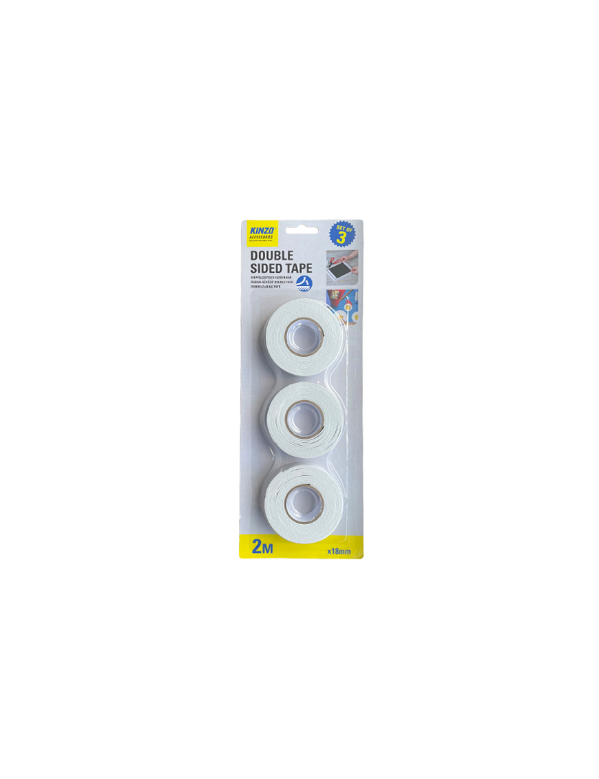 KINZO-49347 ΤΑΙΝΙΑ ΔΙΠΛΗΣ ΟΨΕΩΣ ΣΕΤ 3τμχ. KINZO