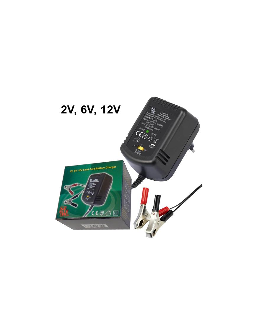 MINWA MW-C2612-GS ΦΟΡΤΙΣΤΗΣ ΜΠΑΤΑΡΙΩΝ 0.6A 2V-6V-12V MINWA