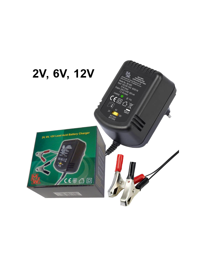 MINWA MW-C2612-GS ΦΟΡΤΙΣΤΗΣ ΜΠΑΤΑΡΙΩΝ 0.6A 2V-6V-12V MINWA