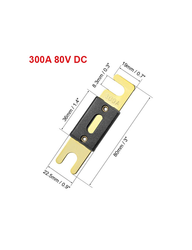BAT-17566 ΑΣΦΑΛΕΙΑ ΜΠΑΤΑΡΙΩΝ 300Α ANL BATTERY SUPPLIES
